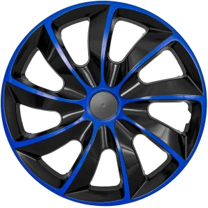 Wieldoppen NRM QUAD 15 " - Blauw-zwart set van 4st