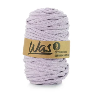 WAS, katoenen koord met polyester kern, gevlochten, 9mm, 50m, lila