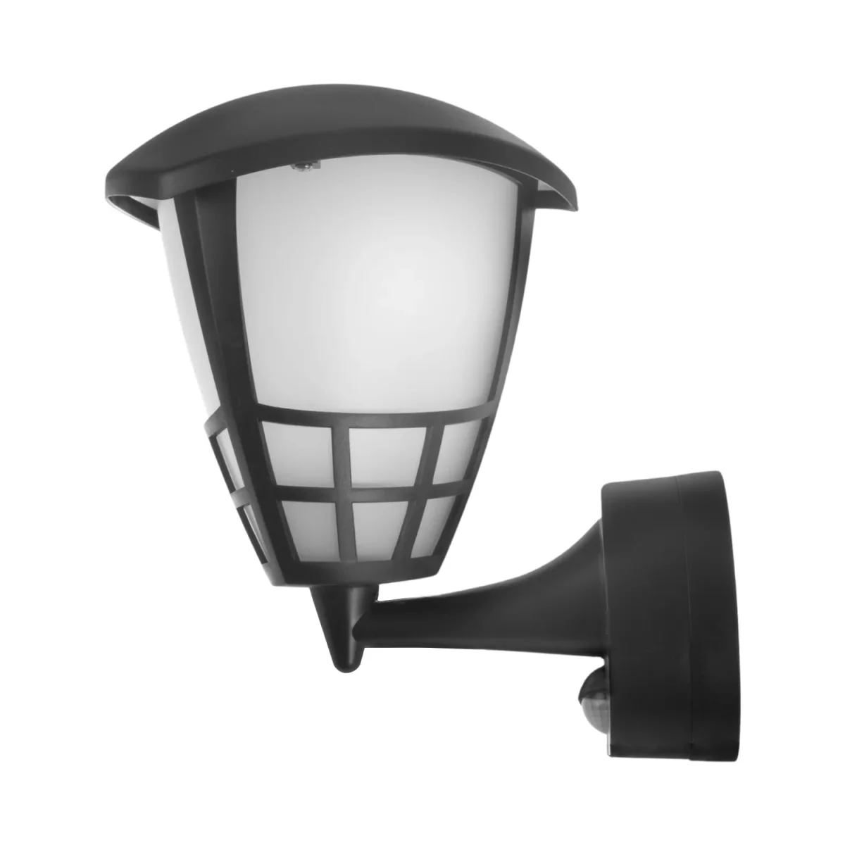 Wandlamp 1xE27 met sensor Maclean, infrarood sensor, max. belasting 60W, IP65, zwart, MCE518 B + LED gloeilamp E27, 8W 230V Maclean Energy MCE268 WW warm wit 3000K 1055lm retro edison decoratief - Afbeelding 4
