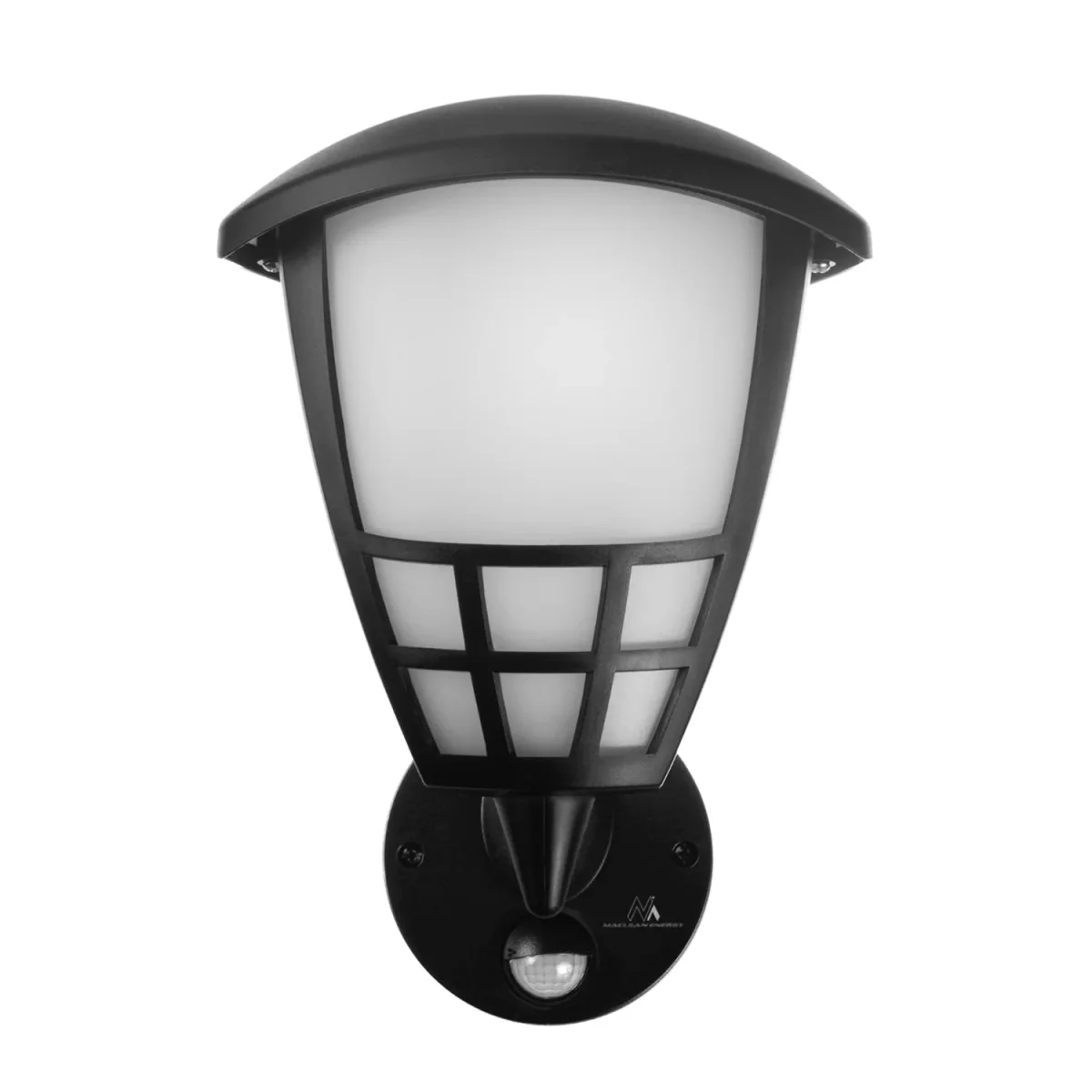 Wandlamp 1xE27 met sensor Maclean, infrarood sensor, max. belasting 60W, IP65, zwart, MCE518 B + LED gloeilamp E27, 8W 230V Maclean Energy MCE268 WW warm wit 3000K 1055lm retro edison decoratief - Afbeelding 5