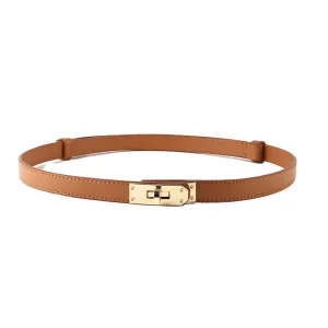 100% leren riem Claire Cognac